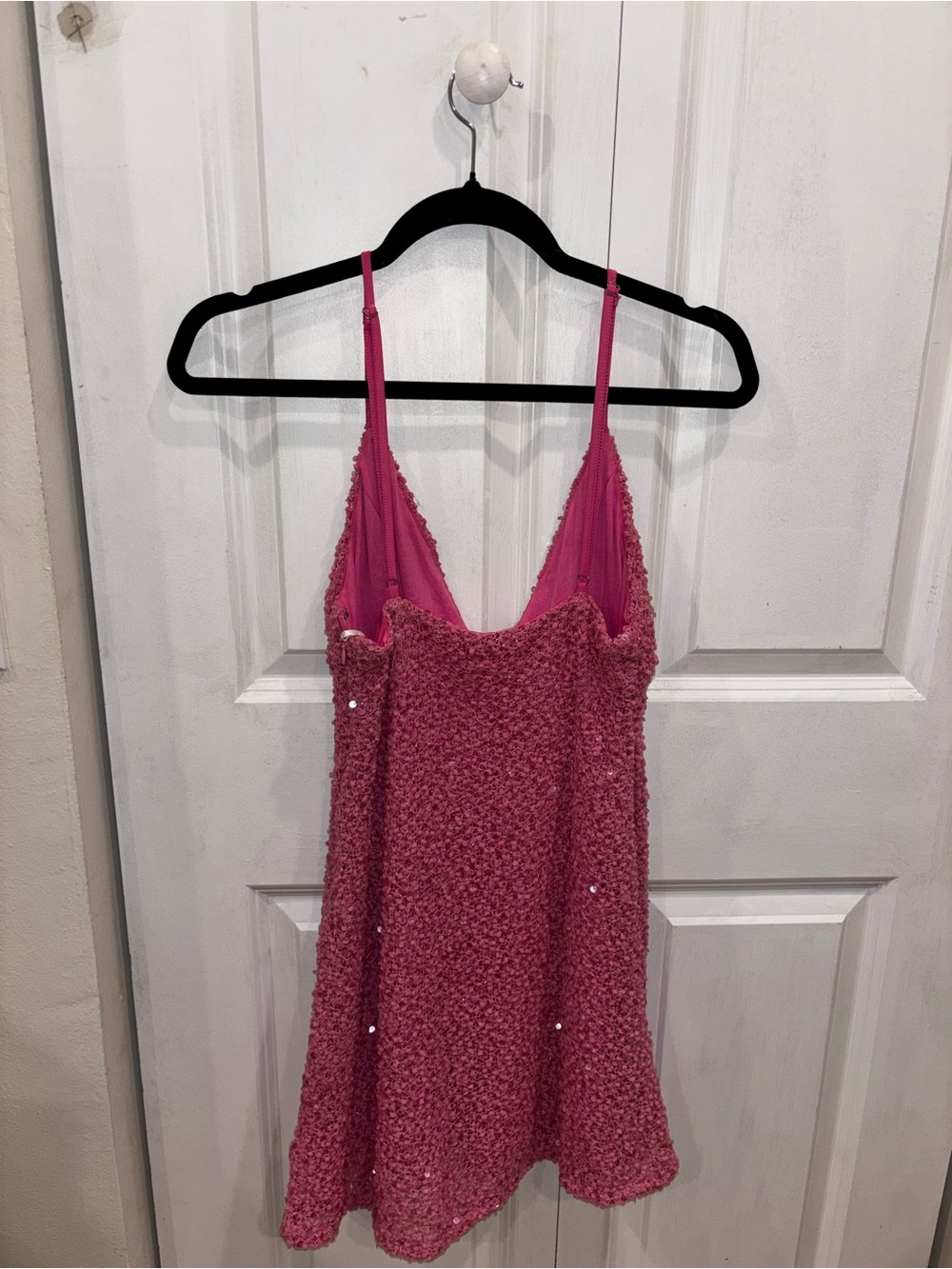 Princess Polly Pink Sequin Textured Party Dress - Picture 4 of 4